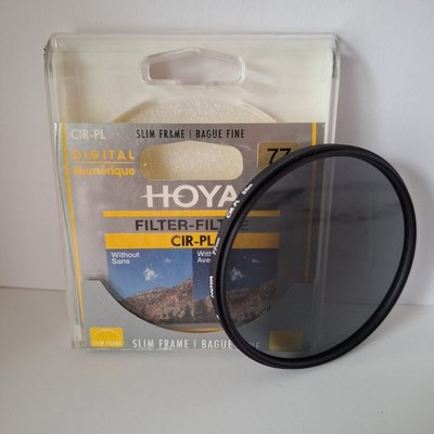 Hoya Circular Polarizer Slim 77mm Threaded Camera Lens Filter
