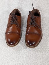 Stacy Adams kids Dickinson Cap Toe Oxford Leather Cognac Size 13 m Brown