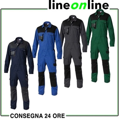 Tuta da lavoro Siggi Tago elasticizzata in cotone multitasche