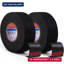 2 Rolls Black Wire Harness Cloth Tape, Speaker Wiring Harness Cloth Tape, for Au