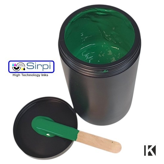 Tinta Serigráfica Verde para Camisetas –1Kg Tinta Textil Base Agua Profesional