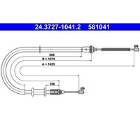 ATE 24.3727-1041.2 Seilzug, Feststellbremse