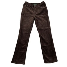 Lauren Jeans Co Ralph Lauren Thick Corduroy Pants Womens 12 Brown Straight Leg