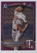 2025 Bowman Chrome Prospects Fuchsia Wave Refractor 136/199 Andrew Morris 0az0