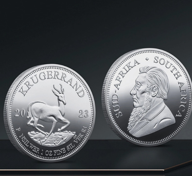 2023 South Africa 1 oz .999 Fine Silver Krugerrand Coin BU In Stock