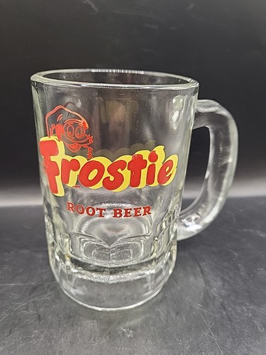 Vintage Original "Frostie Root Beer" Mug Heavy Glass 5.5" Tall x 3.25" Diameter