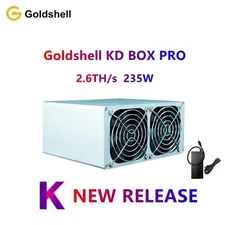 Goldshell Upgraded KD-Box Pro 2.6Th/s Kadena ASIC KDA Miner w/ Power Supply