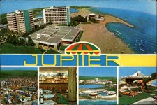 Jupiter Mangalia Romania Aerial view vintage postcard a186