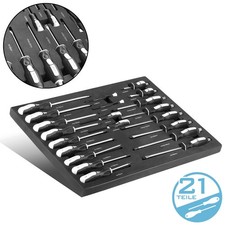 STAHLWERK Werkzeugeinlage 21-teiliger Schraub...