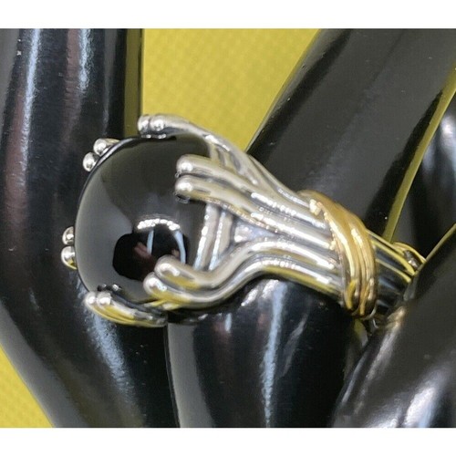 Peter Thomas Roth Onyx Sterling Silver Ring (4 cts. t.w.) 18K Vermeil Detail NWT - Picture 11 of 21