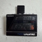 Vintage Sony Walkman WM-F77 Black FM/AM Stereo Cassette Player - For Parts