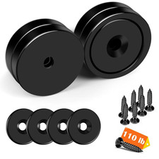 Industrial-Grade Neodymium Magnets 110 lbs Pull Force, 4 Pack for Versatile Use