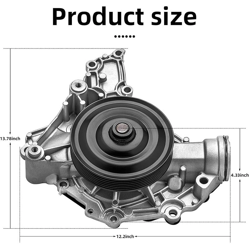 Water Pump for MB Mercedes E Class ML SLK C R CLK Mercedes-Benz C300 GLK350 E350 Foto 3 de 4