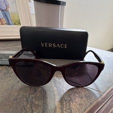 Versace VE3330 Cat Eye Sunglasses RX Frame Burgundy/Black Tinted UV400 53-19-145