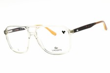 Lacoste L2991 035 Transparent Grey 58mm Eyeglasses New Authentic
