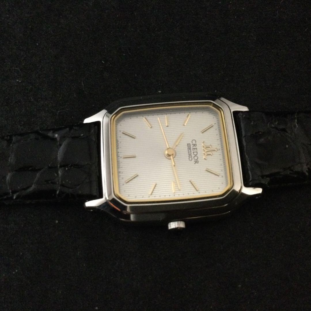 専用出品‼️セイコー クレドール 4J81-5020 GSAS009 レディース Seiko Credor Women's SS Watch 4J81-5020 White Stripe Dial