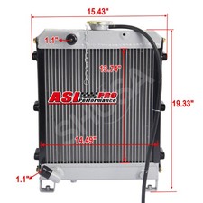 Aluminum Radiator For Kubota Engine D1105 V1505 Wg1605 1g994-72060