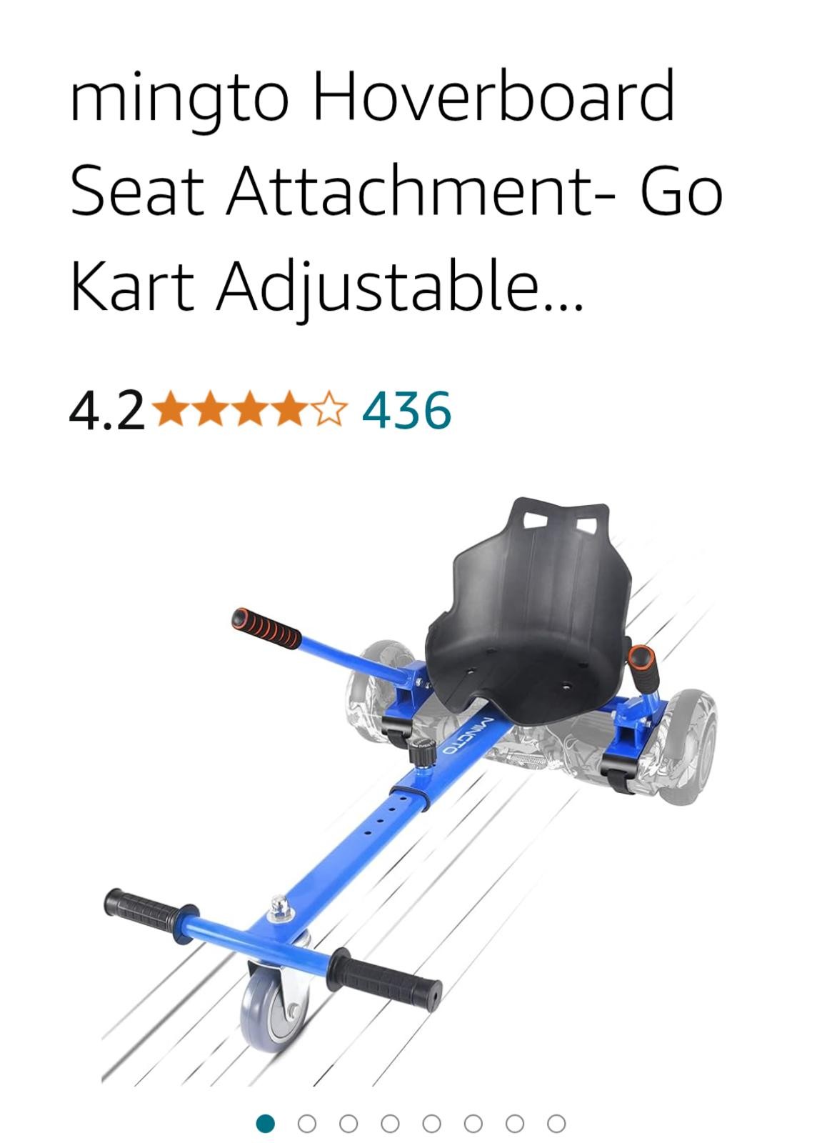 Seat Attachment - Adjustable Go Kart