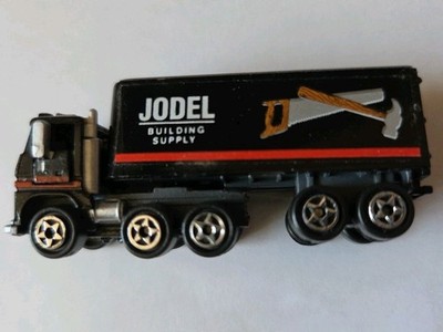 Micro Machines JODEL Building Supply Semi Box Truck~Vintage~80s Scale Model
