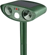 Ultraschall Solar Tiervertreiber mit Bewegungsmelder Katzen Hunde Mäuse Vögel