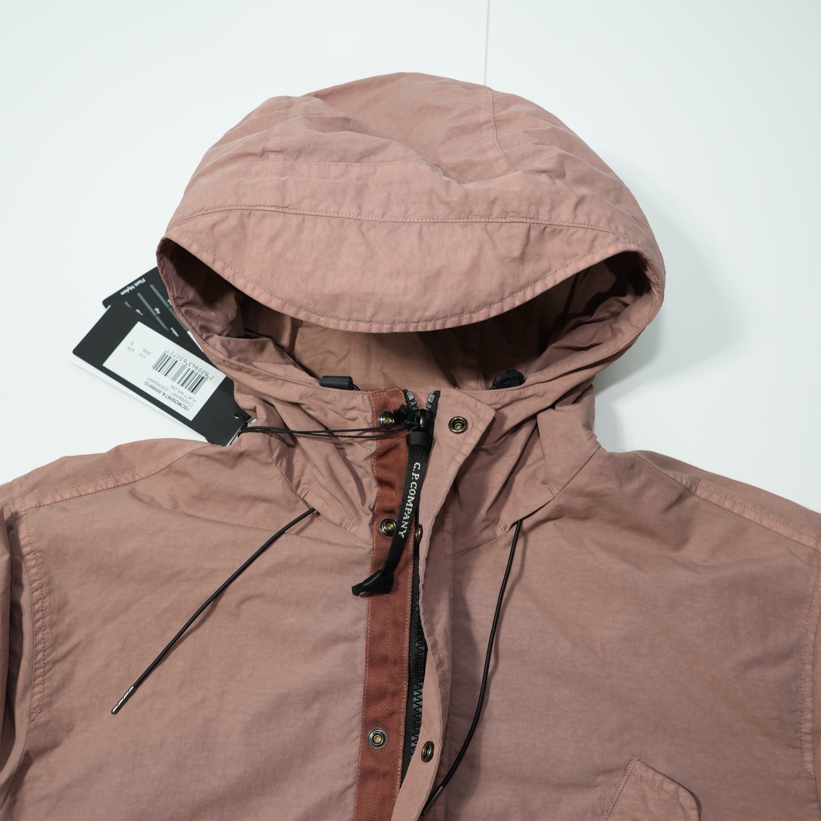 C.P. Company Flatt Nylon Overshirt Jacket Dusty Pink Size S – BNWT  thumbnail 8