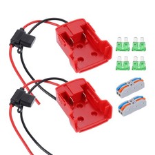 Battery Adapter Converter for 18V Battery with Wire Terminal, 2 Set 10pcs, Red
