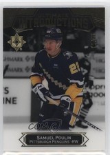 2022 Upper Deck Ultimate Collection Introductions Black 16/25 Samuel Poulin 09br
