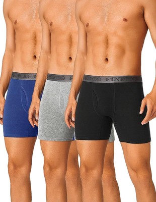 FINETOO Boxers Hombre Algodón   Pack 3 Ropa Interior Cómoda
