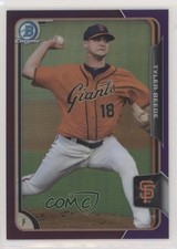 2015 Bowman Draft Chrome Purple Refractor 57/250 Tyler Beede #191 fm0