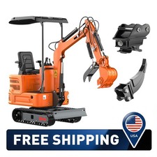 1 Ton Mini Tracked Excavator +2 Attachment B&S Engine & Pilot Control System EPA