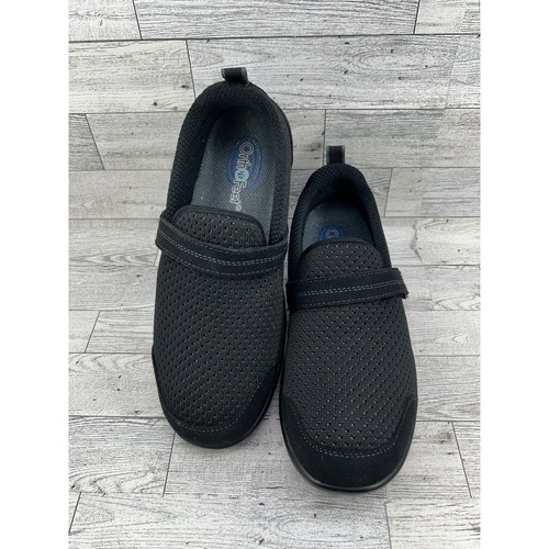 Orthofeet 821 Mary Jane Damen-Wanderschuhe 7,5 D breit schwarz Mesh Unterstützung Komfort - Bild 1 von 13