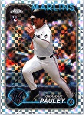2024 Topps Chrome Update #USC97 Graham Pauley X-Fractors Miami Marlins