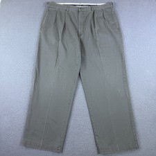 Vintage Polo Ralph Lauren Men's Andrew Pant Chino Pleated Gray 40x30 40x29.5 