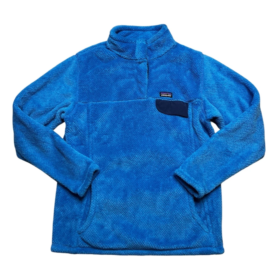 Pullover polar Patagonia Re-Tool Snap-T Coastal Urge azul juvenil talla XXL 16/18  Foto 2 de 4
