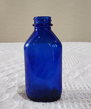 Vintage Cobalt Blue Glass Milk of Magnesia Genuine Phillips Made in USA Bottle 5