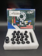 KSP Performance M12 1.25 Black Spline Lug Nuts With Key Set Of 20 New