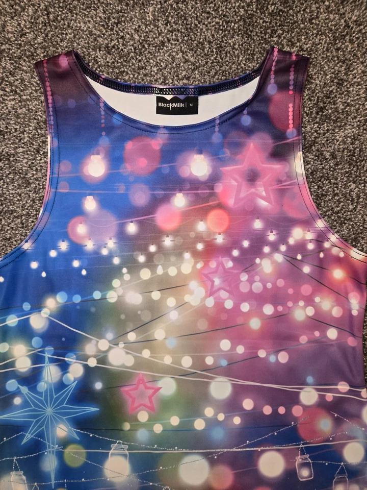 Vestido BlackMilk Clothing luzes de fadas RARO tamanho M nunca usado festa véspera de ano novo - Imagem 4 de 4