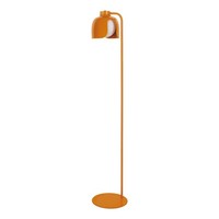 Stehleuchte Metall Glas Orange Osram E27 Schlafzimmer H:141 Cm Stehlampe Flur