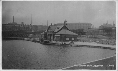 AK LANCS OLDHAM ALEXANDRA PARK um 1911 RPPC