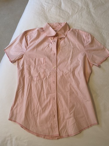 Paul Smith, Paul Smith Vintage Women Short Sleeve Shirt, Pink, 100% Cotton, IT42 (U.K. 10)