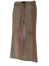 Just Cavalli Couture Italy Beige Red Tie-Dye Denim Flared Jeans, 27 41 New 595