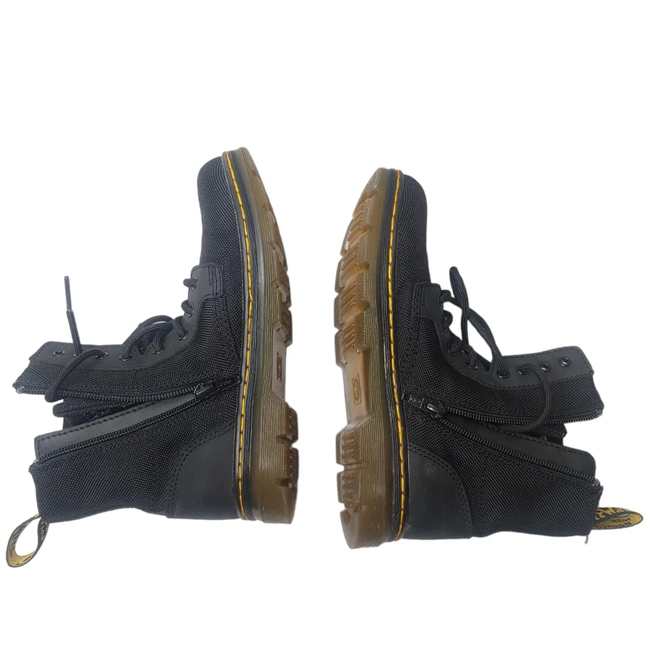 Doc Doc Martens Boots AirWair Combs Junior Youth US 3 UK 2 EU34 Black Canvas - Imagem 3 de 4