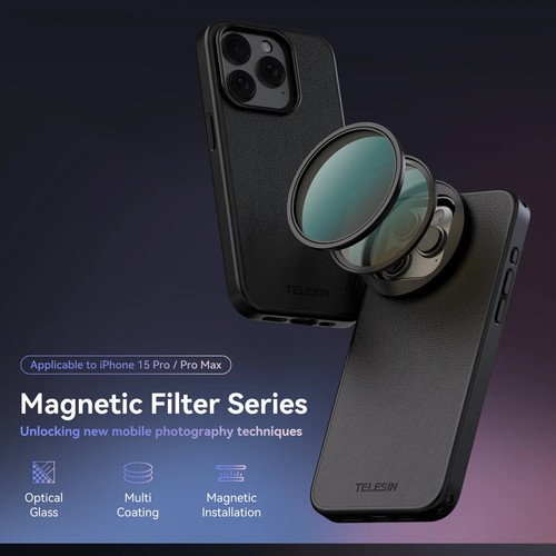 Handy CPL VND Filter mit Schutzhülle Lens Cover für iPhone 15 Pro 15 Pro Max - Bild 2 von 12