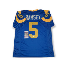 LOS ANGELES RAMS JALEN RAMSEY AUTOGRAPHED SIGNED JERSEY JSA COA   