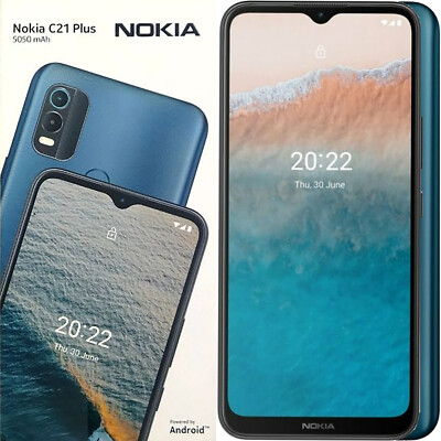 Nokia C21 Plus 4G Dark Cyan 64GB + 4GB Dual-SIM Factory Unlocked GSM NEW