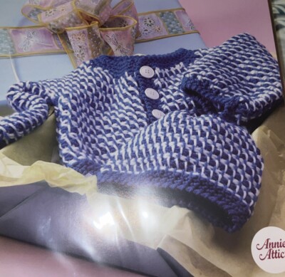 CROCHET Annie’s “Baby Love Sweater Set” PATTERN