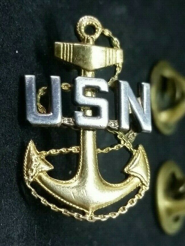 Sweet Vintage U. S. Navy Anchor Pin Sterling Silver 1/20 10K Sweet Vintage U. S. Navy Anchor Pin Sterling Silver 1/20 10K