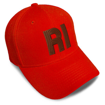 Baseball Cap Ri State America Dad Hats for Men & Women Strap Closure 1 Size