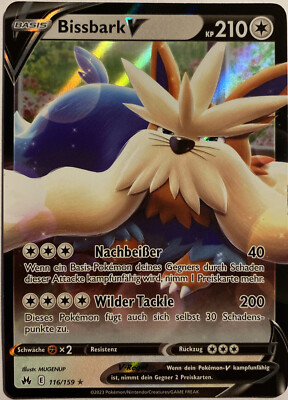 Pokemon Bissbark V | Deutsch 116/159 Zenit der Könige | Near Mint