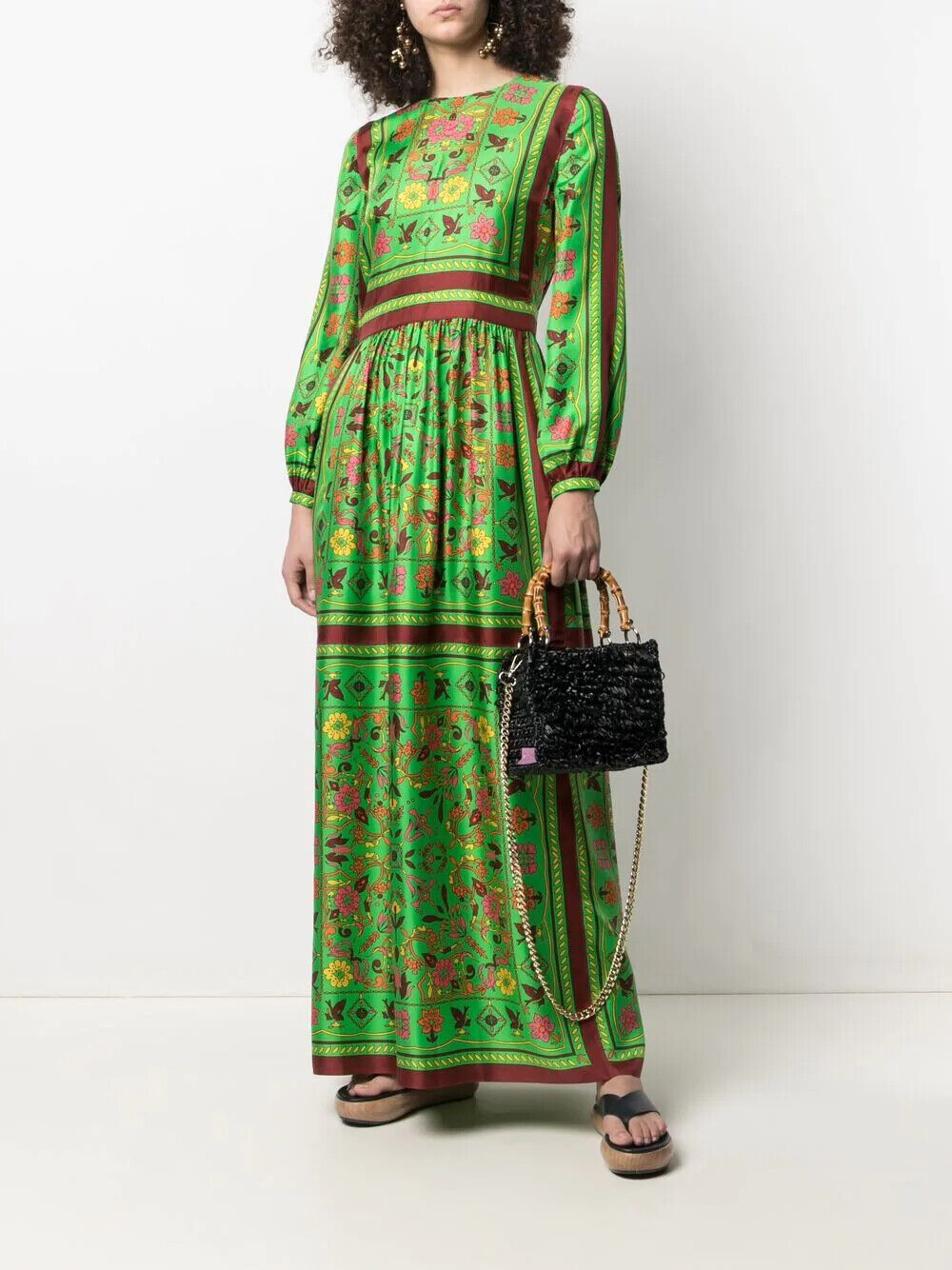 TORY BURCH, Green Women's Long Dress